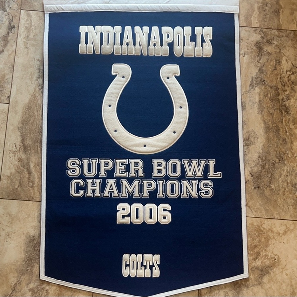 Indianapolis Colts Super Bowl Champions 2006 Felt Pennant - Blue and White
